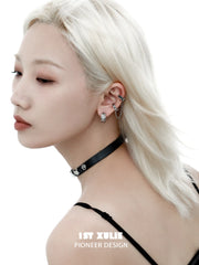 Graffit Puppy 18K Platinum Plating Asymmetrical Earclips Ear Clips™