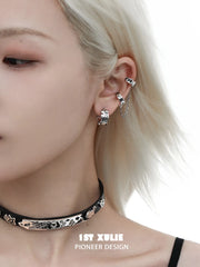 Graffit Puppy 18K Platinum Plating Asymmetrical Earclips Ear Clips™