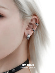 Graffit Puppy 18K Platinum Plating Asymmetrical Earclips Ear Clips™