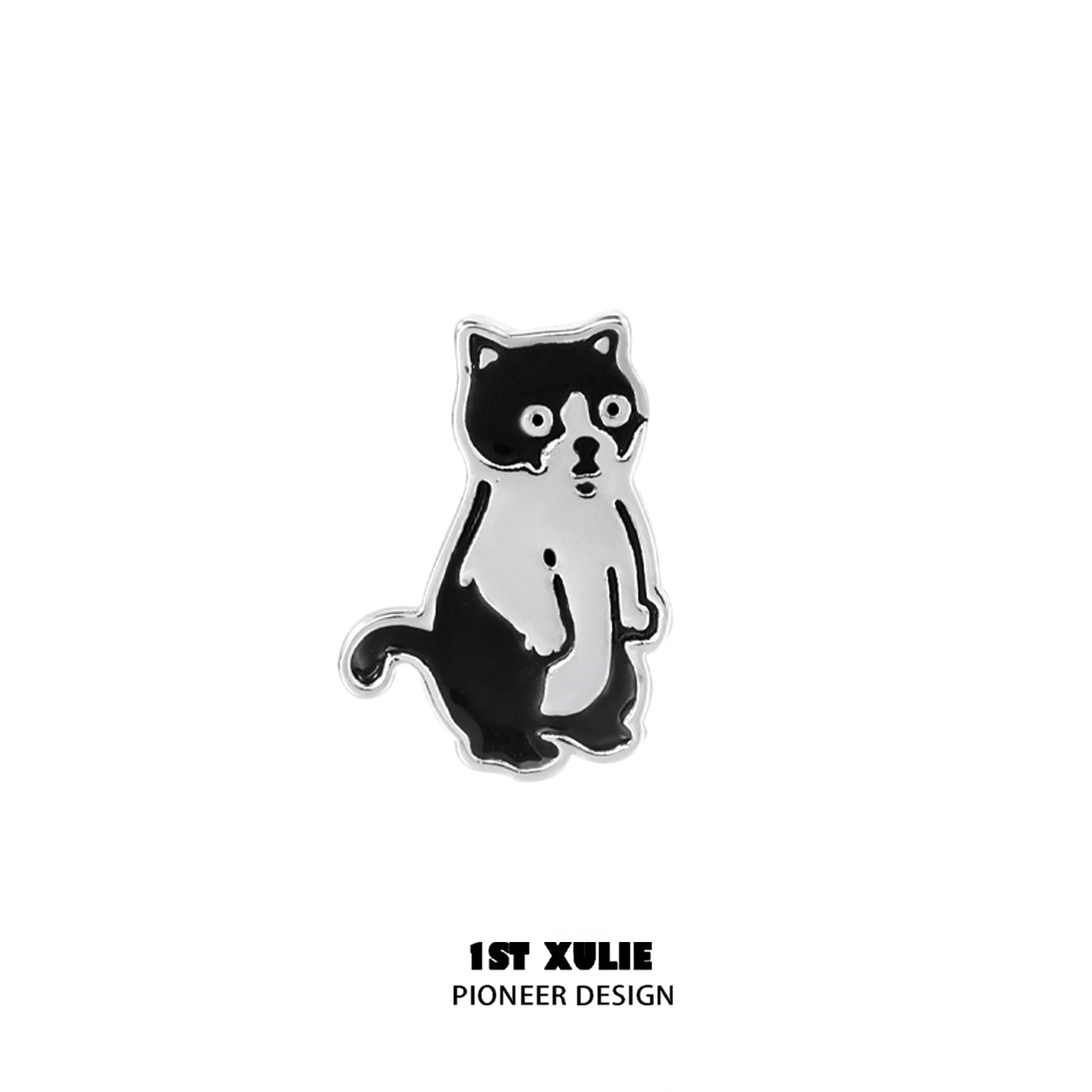 그래피티 키튼 S925 스털링 실버 스터드 귀걸이™