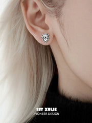 Graffiti Puppy 925 Sterling Silver Puppy Family Stud Earring™