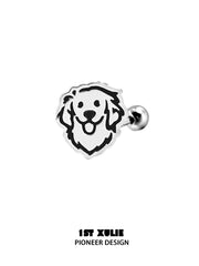 Graffiti Puppy 925 Sterling Silver Puppy Family Stud Earring™