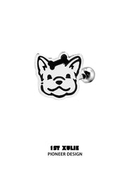 Graffiti Puppy 925 Sterling Silver Puppy Family Stud Earring™
