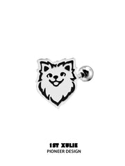 Graffiti Puppy 925 Sterling Silver Puppy Family Stud Earring™
