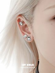 Graffiti Puppy 925 Sterling Silver Puppy Family Stud Earring™