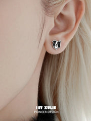 Graffiti Puppy 925 Sterling Silver Puppy Family Stud Earring™