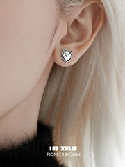 Graffiti Puppy 925 Sterling Silver Puppy Family Stud Earring™
