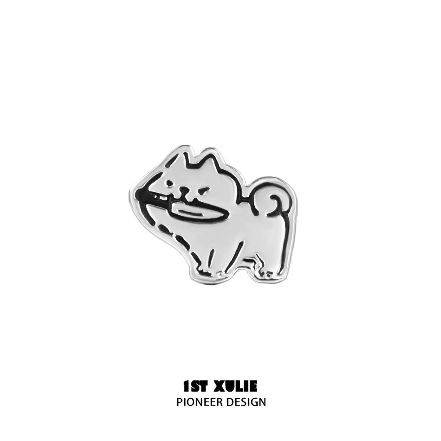 Graffiti Puppy S925 Sterling Silver Puppy Stud Earrings™