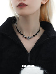 Graffiti Puppy Spring Festival 18k Platinum Plated Milan Rope Choker Necklace™
