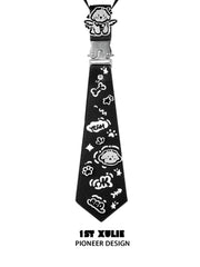 Graffiti Puppy Ultra-Fiber Leather Tie™