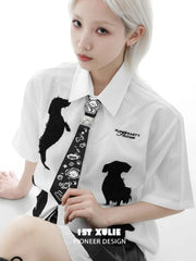 Graffiti Puppy Ultra-Fiber Leather Tie™