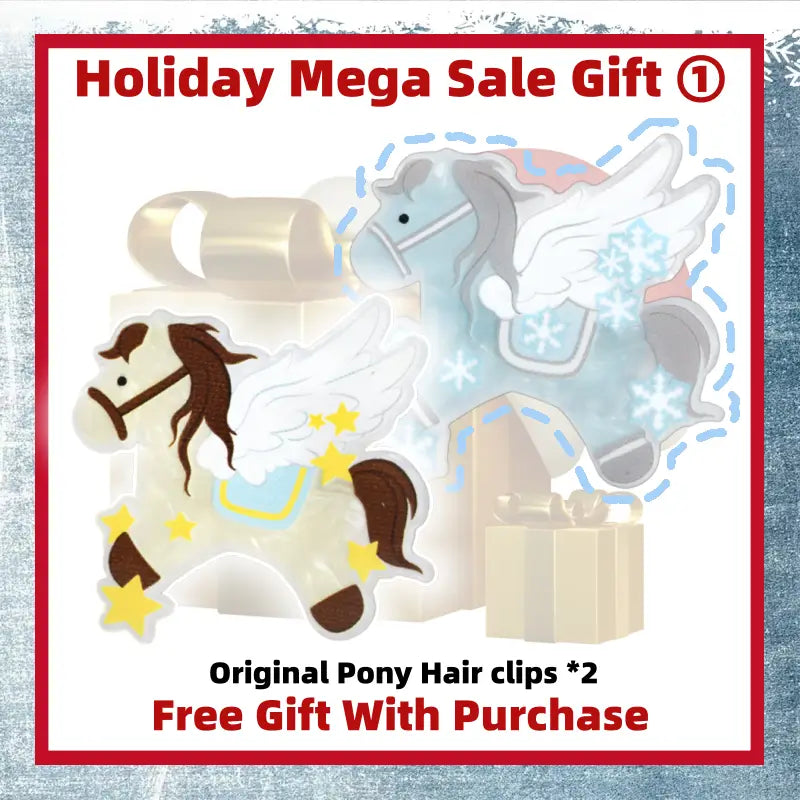 Free Gift With Every Order - Original Pony Hair clips *2