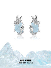Loong-Ling Loong Aquamarine S925 Sterling Silver Stud Earrings™