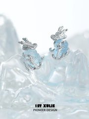 Loong-Ling Loong Aquamarine S925 Sterling Silver Stud Earrings™