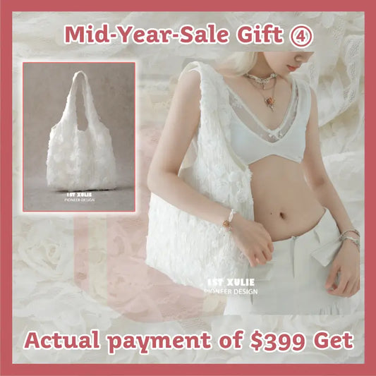 Mid Year Sale Gift ④ Custom Lace RoseShoulder Bag (Actual Payment of $399+)