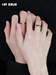 Mini World 925 Sterling Silver World Map Adjustable Open Ring™