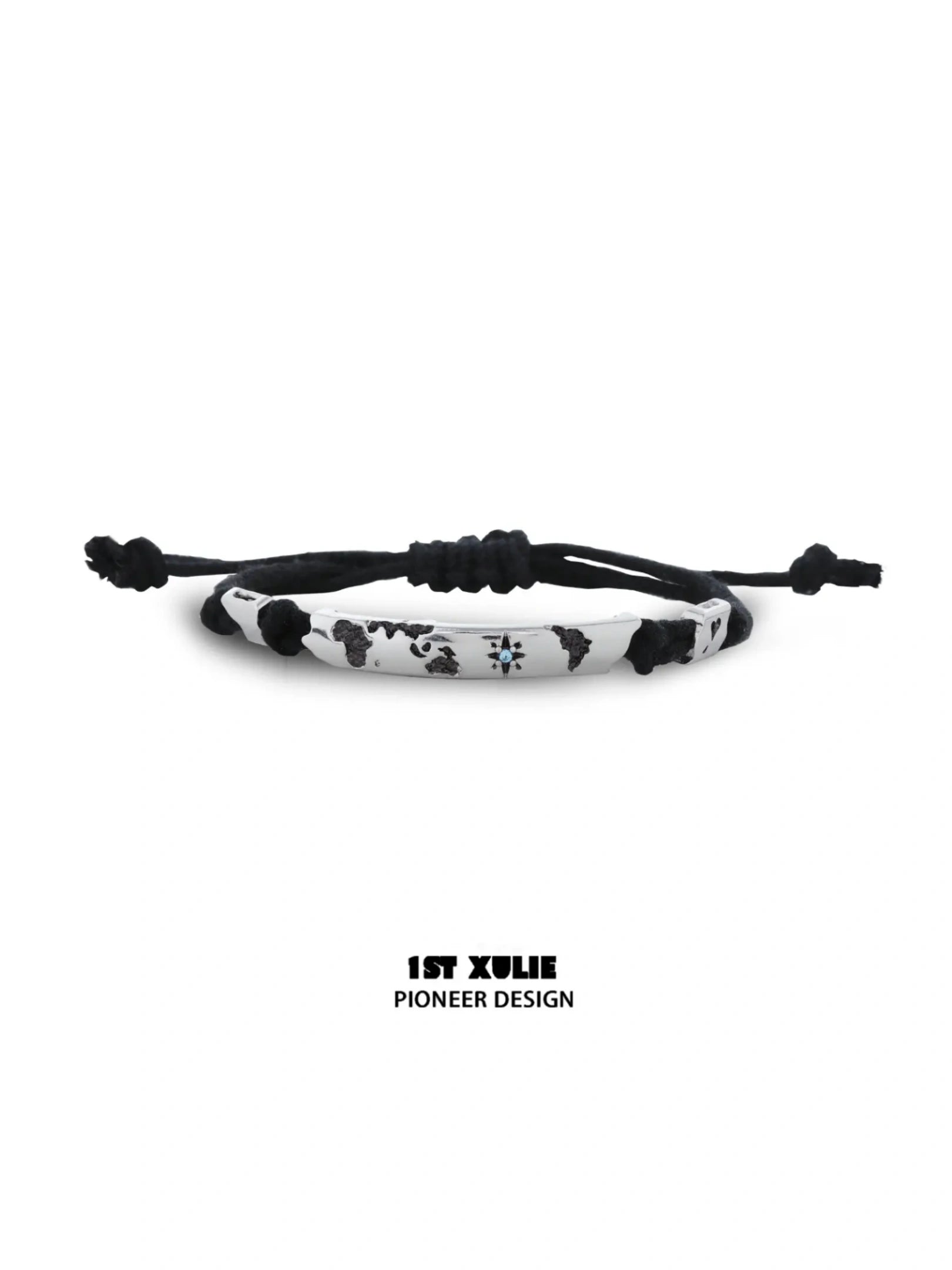미니 월드 925 스털링 실버 세계 지도 목걸이™