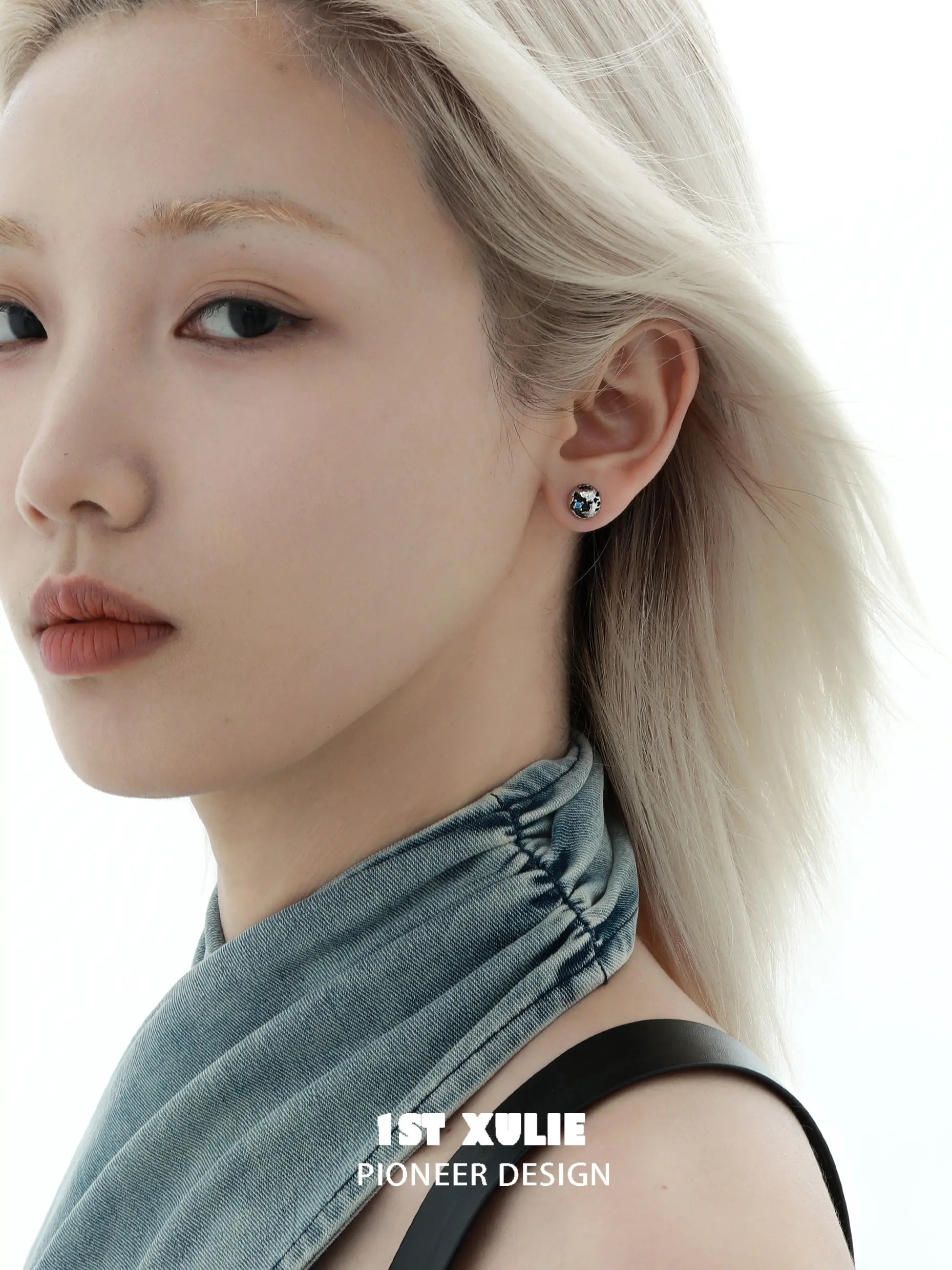 미니 월드 925 스털링 실버 세계 지도 스터드 귀걸이™