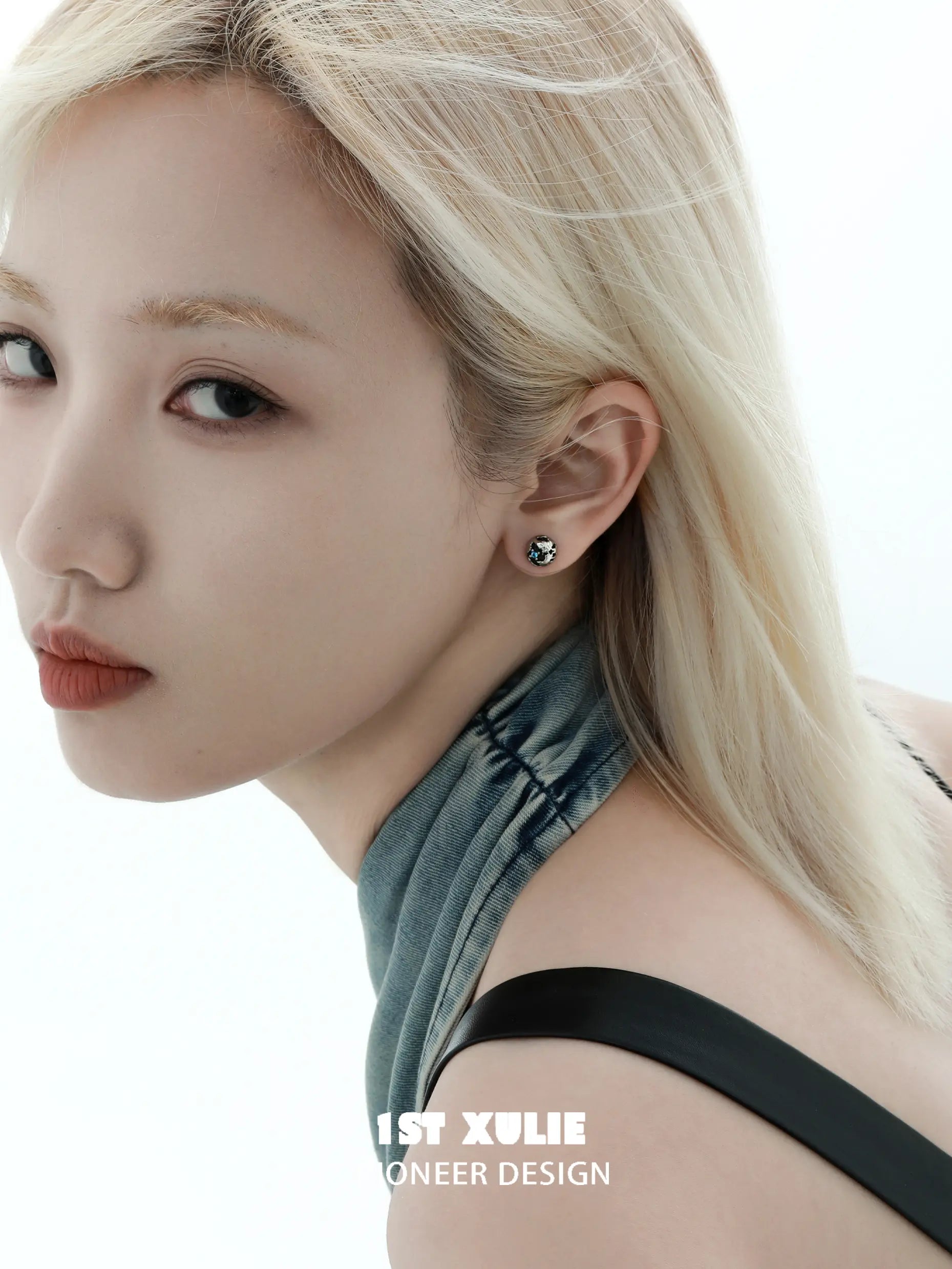 미니 월드 925 스털링 실버 세계 지도 스터드 귀걸이™