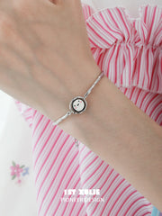 Mood Diary 925 Sterling Silver Heart Broken Adjustable Open Bangle Bracelet™