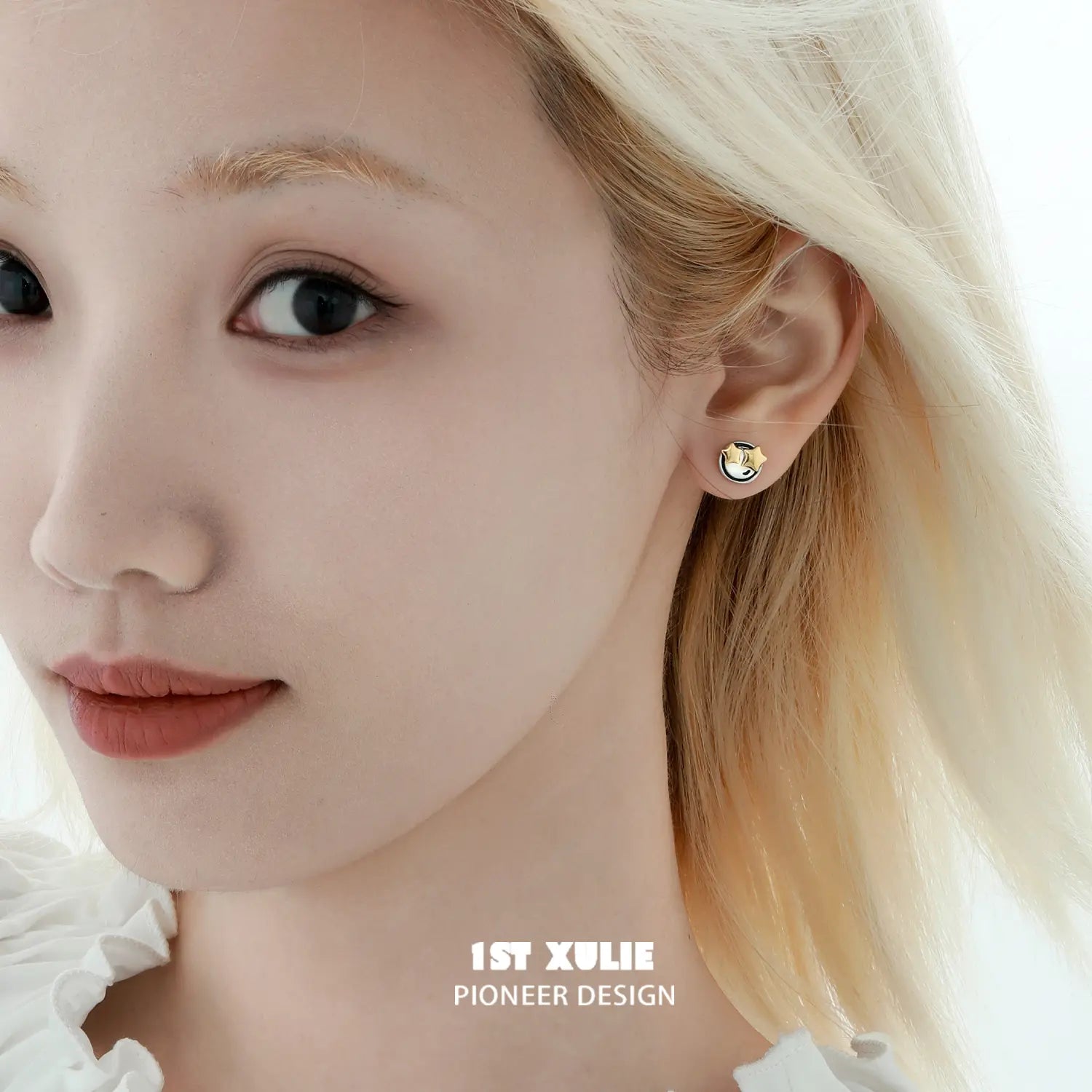 무드 다이어리 925 스털링 실버 스타 스터드 귀걸이™