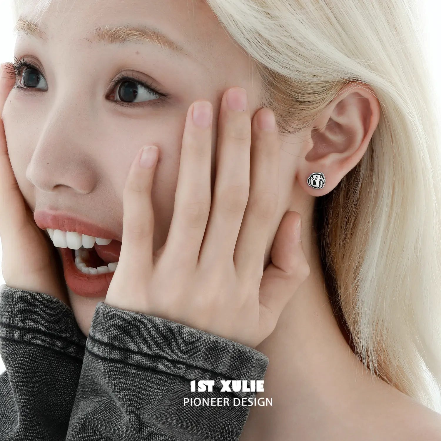 무드 다이어리 925 스털링 실버 스타 스터드 귀걸이™