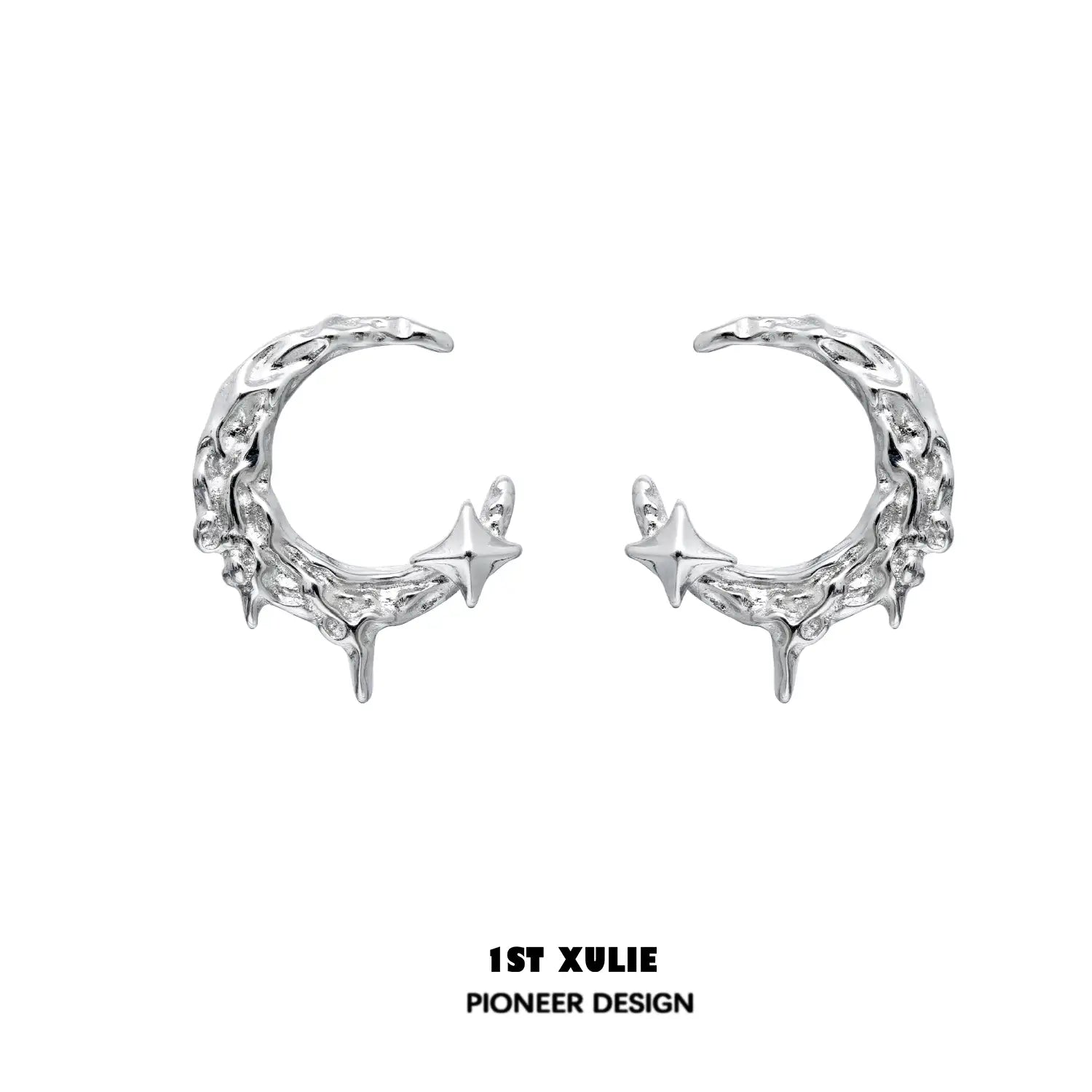 MYTH OF THE MOON 18k 플래티넘 도금 24K 골드 도금 문 귀걸이™