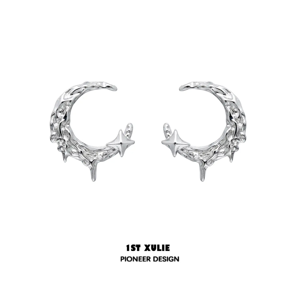 MYTH OF THE MOON 18k 플래티넘 도금 24K 골드 도금 문 귀걸이™