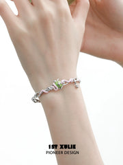 Nom Nom Snake 18K Platinum Plating Adjustable Open Bangle Bracelet™