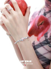Nom Nom Snake 18K Platinum Plating Adjustable Open Bangle Bracelet™