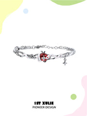 Nom Nom Snake 18K Platinum Plating Adjustable Open Bangle Bracelet™
