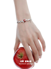 Nom Nom Snake 18K Platinum Plating Adjustable Open Bangle Bracelet™