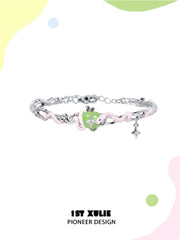 Nom Nom Snake 18K Platinum Plating Adjustable Open Bangle Bracelet™