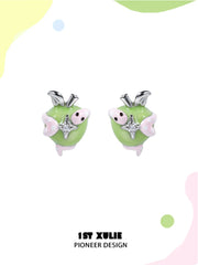 Nom Nom Snake S925 18K Platinum Plating Stud Eearrings™