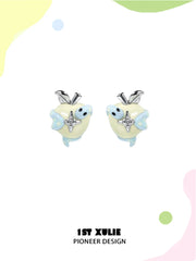 Nom Nom Snake S925 18K Platinum Plating Stud Eearrings™