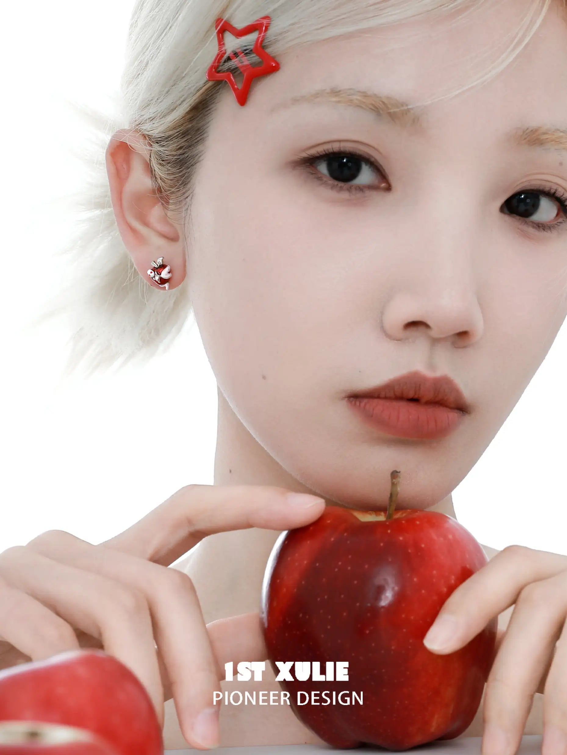 Nom Nom Snake S925 18K 플래티넘 도금 스터드 귀걸이™