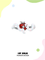 Nom Nom Snake S925 Sterling Silver Adjustable Open Ring™