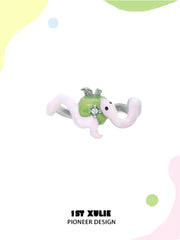 Nom Nom Snake S925 Sterling Silver Adjustable Open Ring™