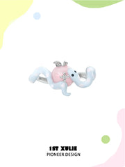 Nom Nom Snake S925 Sterling Silver Adjustable Open Ring™