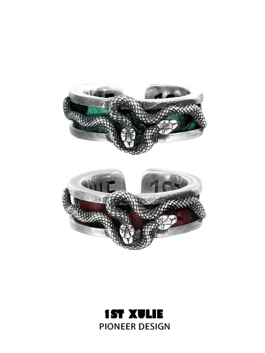 Snake Bite S925 Sterling Silver Open-End Couple's Ring™