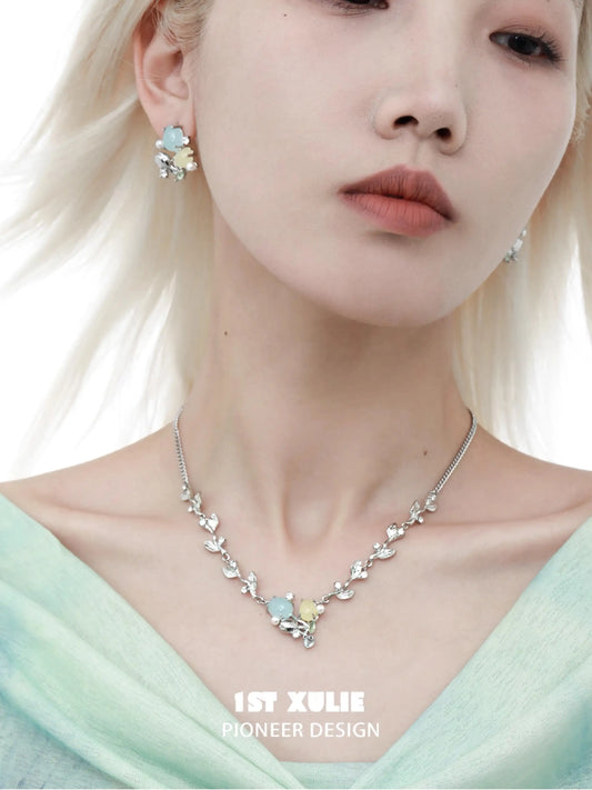 Shinning 18K Platinum Plating Pearl Tulip Choker Necklace™