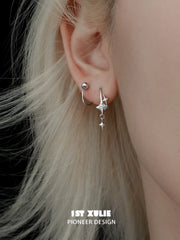 Silver Angel 925 Sterling Silver Starry Coil Earrings™
