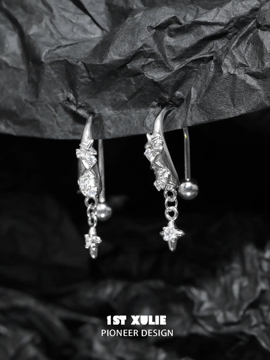 Silver Angel 925 Sterling Silver Zircon Earrings™