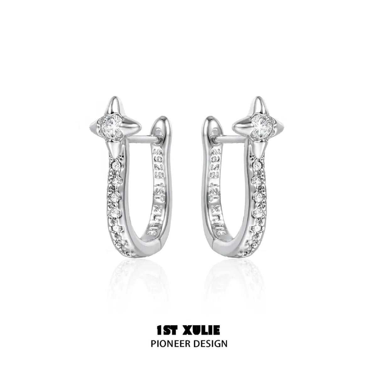 실버 엔젤 S925 스털링 실버 스타 스터드 귀걸이™