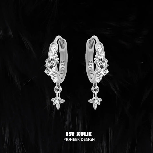 Silver Angel S925 Sterling Silver Zircon Ear buckle Earrings™