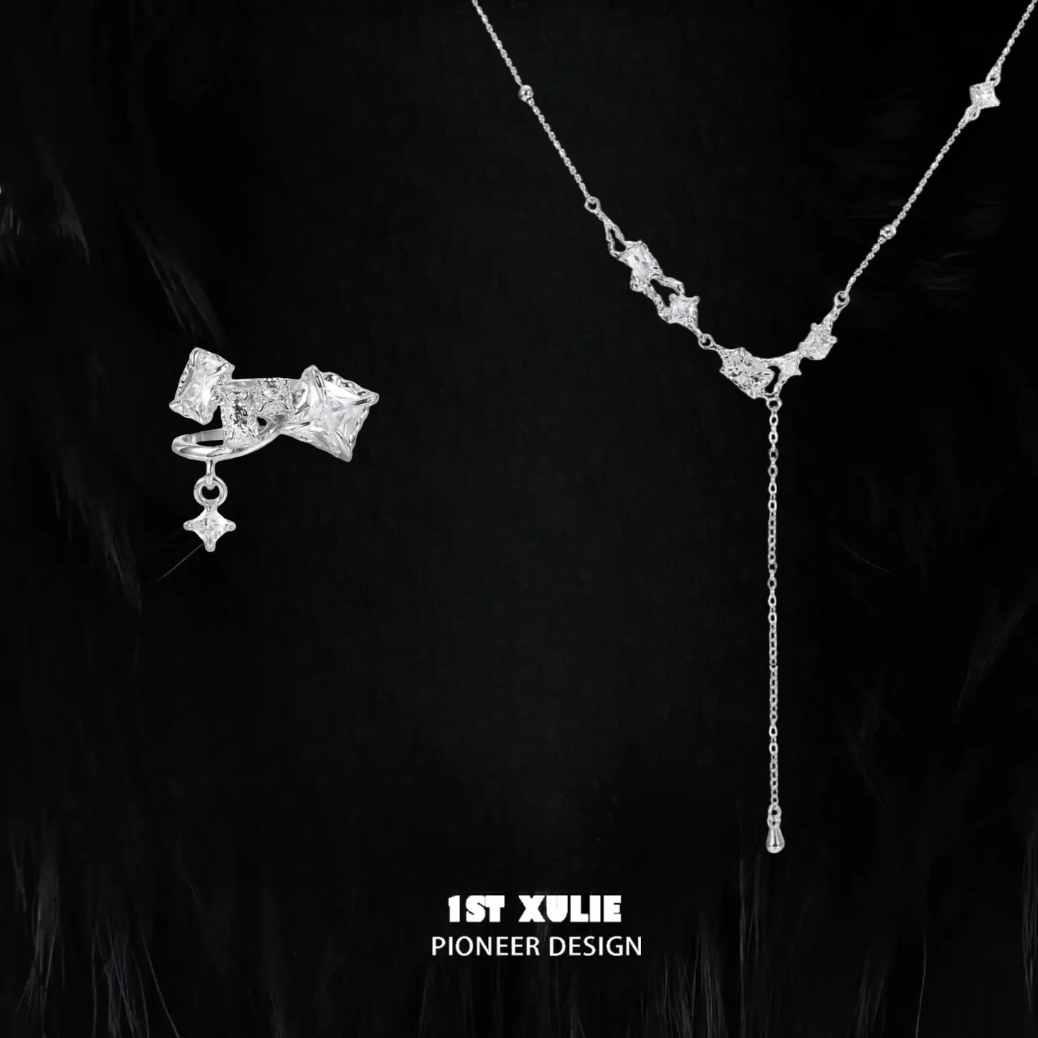 Silver Angel S925 Sterling Silver Zircon Tassel Chokers Necklaces™