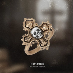 Sinfulness 18K Vintage Gold Plated Skull Rings™