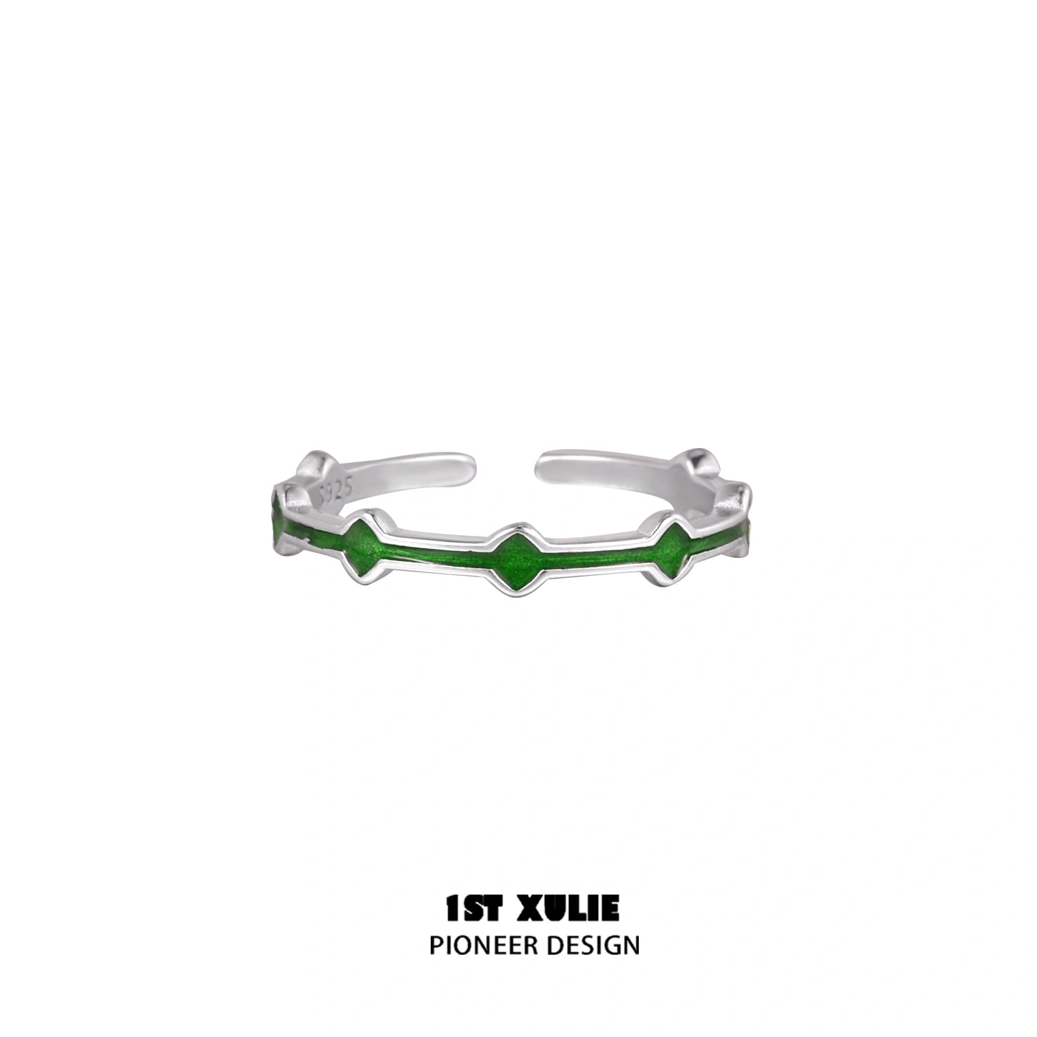 스네이크 바이트 S925 스털링 실버 스네이크 &amp; 크로스 조절 링™
