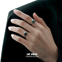 Snake Bite S925 Sterling Silver Energy Crystal Couples Rings™