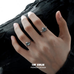 Snake Bite S925 Sterling Silver Energy Crystal Couples Rings™